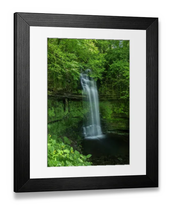 Framed Print : Glencar waterfall flowing into glacial lake in Glencar valley, Counties Leitrim and Sligo, Republic of Ireland. May, 2023 Framed Print : Glencar waterfall flowing into glacial lake in Glencar valley, Counties Leitrim and Sligo, Republic of Ireland. May, 2023