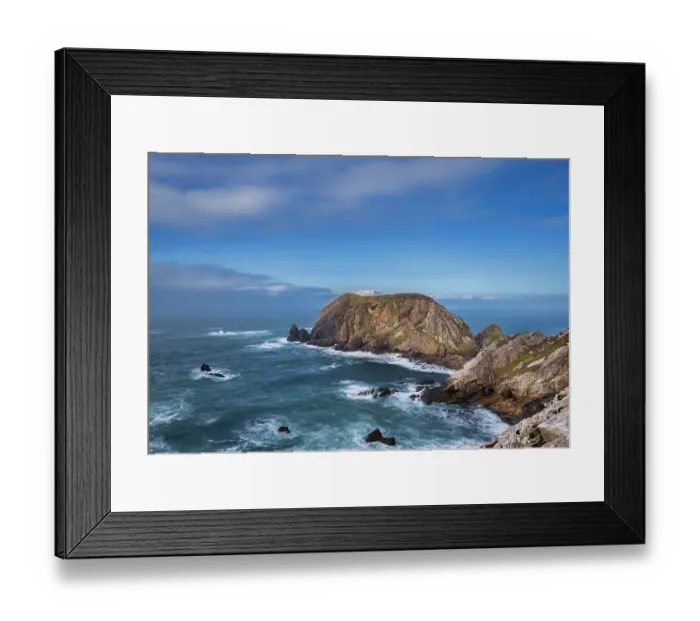 Framed Print : Sea stacks and headland along the Wild Atlantic Way coastline, An Port, County Donegal, Republic of Ireland. February, 2023 Framed Print : Sea stacks and headland along the Wild Atlantic Way coastline, An Port, County Donegal, Republic of Ireland. February, 2023