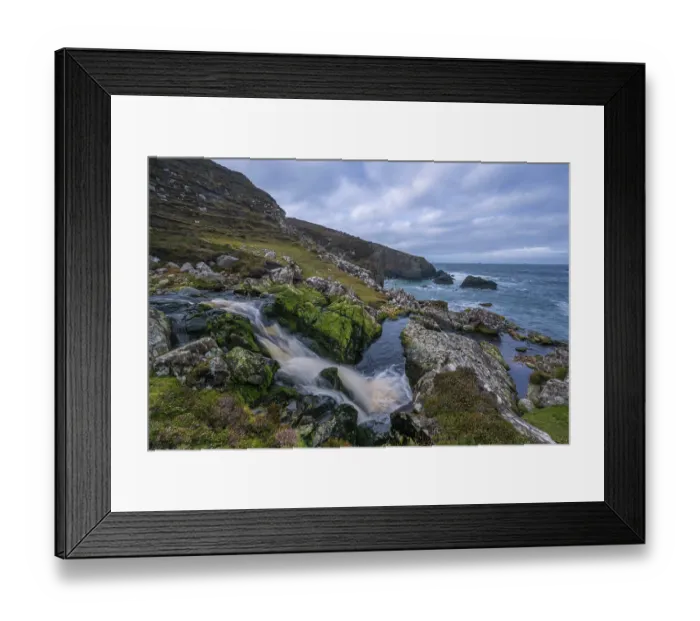 Framed Print : Wild Atlantic Way coastline, An Port, County Donegal, Republic of Ireland. February, 2023 Framed Print : Wild Atlantic Way coastline, An Port, County Donegal, Republic of Ireland. February, 2023