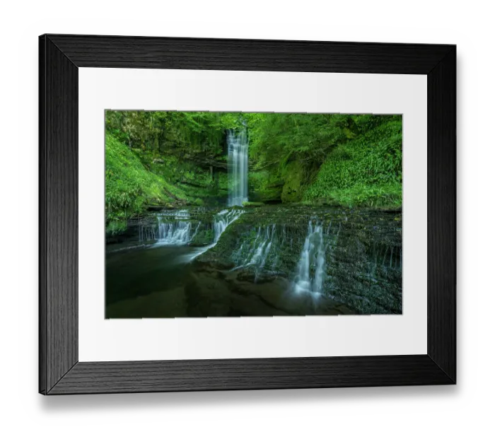Framed Print : Glencar waterfall flowing into glacial lake in Glencar valley, Counties Leitrim and Sligo, Republic of Ireland. May, 2023 Framed Print : Glencar waterfall flowing into glacial lake in Glencar valley, Counties Leitrim and Sligo, Republic of Ireland. May, 2023