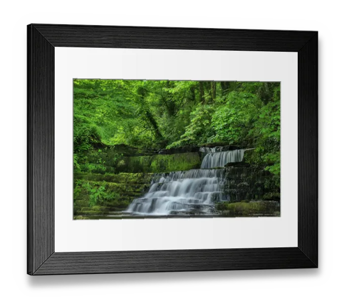 Framed Print : Dunneill River waterfalls, Knockaculleen, County Sligo, Republic of Ireland. May, 2023 Framed Print : Dunneill River waterfalls, Knockaculleen, County Sligo, Republic of Ireland. May, 2023