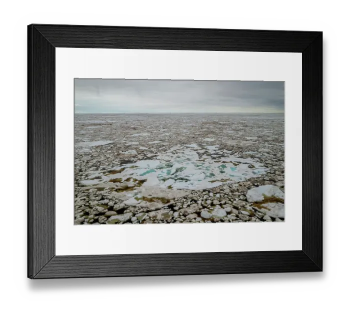 Framed Print : Aerial view of sea ice breaking up and melting in spring, Hudson Bay near Churchill, Manitoba, Canada. June, 2024 Framed Print : Aerial view of sea ice breaking up and melting in spring, Hudson Bay near Churchill, Manitoba, Canada. June, 2024
