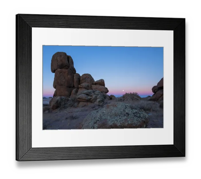 Framed Print : Red granite rock formations in the Margaz Mountains at sunrise, Western Mongolia. November, 2024 Framed Print : Red granite rock formations in the Margaz Mountains at sunrise, Western Mongolia. November, 2024
