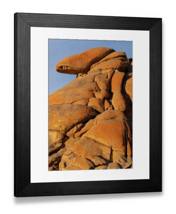 Framed Print : Red granite rock formations in the Margaz Mountains, Western Mongolia. November, 2024 Framed Print : Red granite rock formations in the Margaz Mountains, Western Mongolia. November, 2024