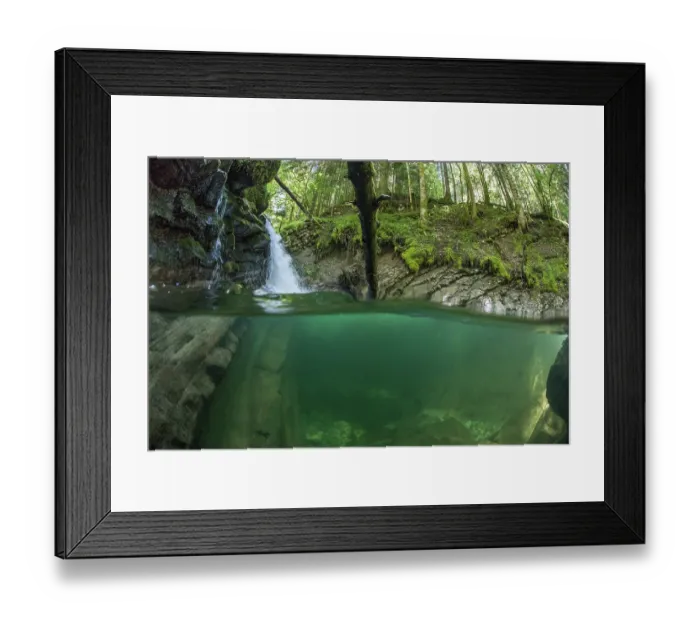 Framed Print : Split level view of the Guiers vif river and waterfall, Hauts de Chartreuse National Nature Reserve, Isere, France. July, 2024 Framed Print : Split level view of the Guiers vif river and waterfall, Hauts de Chartreuse National Nature Reserve, Isere, France. July, 2024