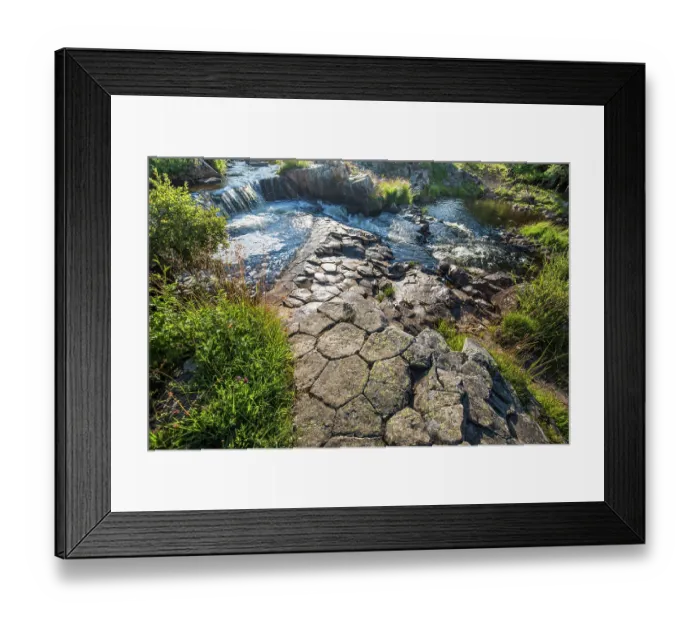 Framed Print : Giant's Causeway (basalt organs) on the banks of Pleches river, Marchastel, Lozere department, Aubrac, France. July, 2021 Framed Print : Giant's Causeway (basalt organs) on the banks of Pleches river, Marchastel, Lozere department, Aubrac, France. July, 2021