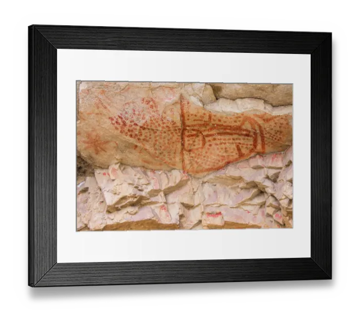 Framed Print : Prehistoric cave paintings dating from the Bronze Age under a rock shelter, Regional Natural Park of the Bauges, Massif des Bauges UNESCO Global Geopark, Savoie, Alps, France Framed Print : Prehistoric cave paintings dating from the Bronze Age under a rock shelter, Regional Natural Park of the Bauges, Massif des Bauges UNESCO Global Geopark, Savoie, Alps, France