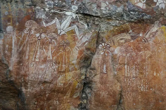Framed Print : Aboriginal rock art, Anbangbang Gallery, Nourlangie Ranges, Kakadu National Park Framed Print : Aboriginal rock art, Anbangbang Gallery, Nourlangie Ranges, Kakadu National Park