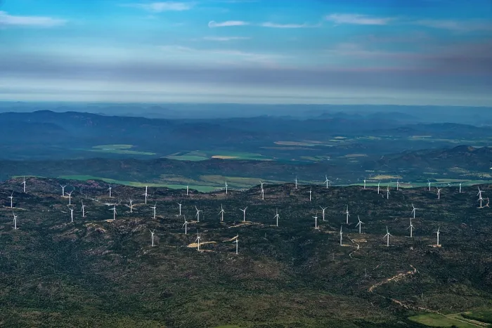 Framed Print : Aerial of Mount Emerald wind farm
, Arriga, Queensland, Australia. April, 2023 Framed Print : Aerial of Mount Emerald wind farm
, Arriga, Queensland, Australia. April, 2023