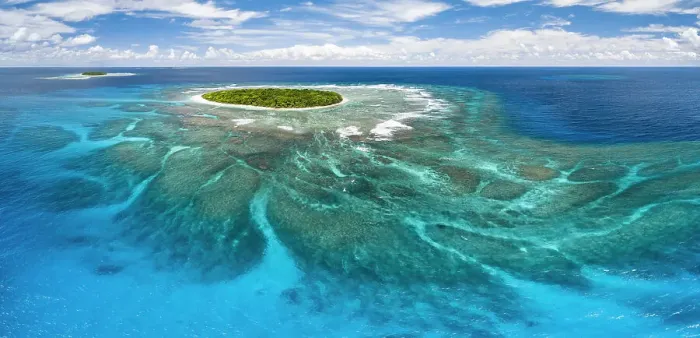 Framed Print : Aerial panorama of Fangasito Island with the underwater coral reef clearly visible, Vava'u island group, Kingdom of Tonga, South Pacific, with Fonua'one'one island visible in the background. September 2019 Framed Print : Aerial panorama of Fangasito Island with the underwater coral reef clearly visible, Vava'u island group, Kingdom of Tonga, South Pacific, with Fonua'one'one island visible in the background. September 2019