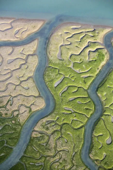 Framed Print : Aerial view of the Bay of Cadiz delta, San Fernando, Cdiz, Spain Framed Print : Aerial view of the Bay of Cadiz delta, San Fernando, Cdiz, Spain