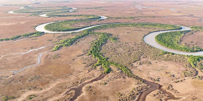 Framed Print : Aerial view of the famouss bends of the lower Adelaide River flowing through seasonal floodplains in the late dry season, Northern Territory, Australia. October, 2024 Framed Print : Aerial view of the famouss bends of the lower Adelaide River flowing through seasonal floodplains in the late dry season, Northern Territory, Australia. October, 2024
