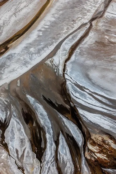 Framed Print : Aerial view of hypersaline soda lake, mineral formations sometimes generated by microorganisms, presence of large quantities of soda ash, Lake Magadi, Kenya. February, 2024 Framed Print : Aerial view of hypersaline soda lake, mineral formations sometimes generated by microorganisms, presence of large quantities of soda ash, Lake Magadi, Kenya. February, 2024