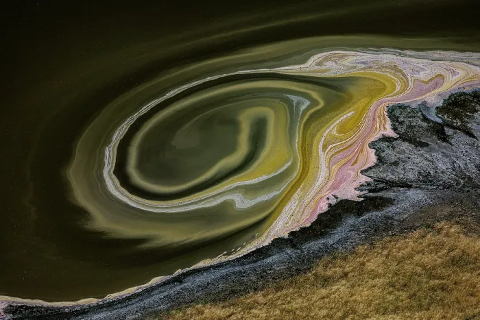 Framed Print : Aerial view of hypersaline soda lake, mineral formations sometimes generated by microorganisms, presence of large quantities of soda ash, Lake Magadi, Kenya. February, 2024 Framed Print : Aerial view of hypersaline soda lake, mineral formations sometimes generated by microorganisms, presence of large quantities of soda ash, Lake Magadi, Kenya. February, 2024