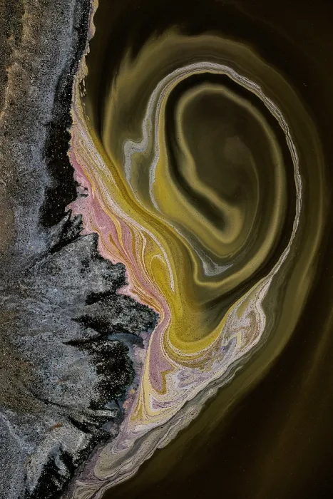 Framed Print : Aerial view of hypersaline soda lake, mineral formations sometimes generated by microorganisms, presence of large quantities of soda ash, Lake Magadi, Kenya. February, 2024 Framed Print : Aerial view of hypersaline soda lake, mineral formations sometimes generated by microorganisms, presence of large quantities of soda ash, Lake Magadi, Kenya. February, 2024
