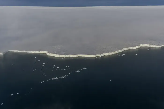 Framed Print : Aerial view of ice shelf in Franz Jozef Land, Arctic Russia. July 2019 Framed Print : Aerial view of ice shelf in Franz Jozef Land, Arctic Russia. July 2019