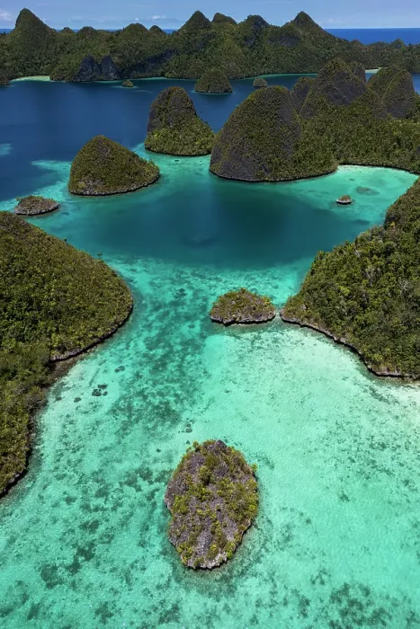 Framed Print : Aerial view of islands in the Wayag Archipelago, Raja Ampat, West Papua, Indonesia. October, 2023 Framed Print : Aerial view of islands in the Wayag Archipelago, Raja Ampat, West Papua, Indonesia. October, 2023