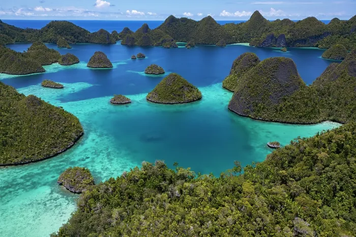 Framed Print : Aerial view of islands in the Wayag Archipelago, Raja Ampat, West Papua, Indonesia. October, 2023 Framed Print : Aerial view of islands in the Wayag Archipelago, Raja Ampat, West Papua, Indonesia. October, 2023