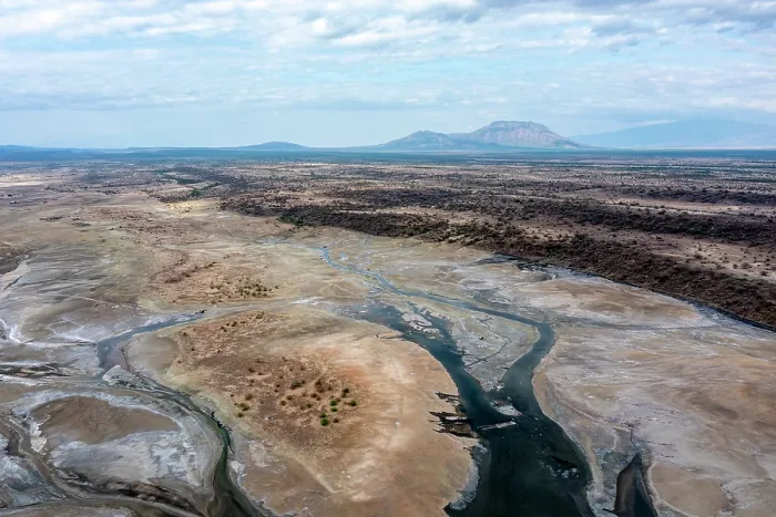 Framed Print : Aerial view of Lake Magadi, Rift Valley, Kenya. September, 2023 Framed Print : Aerial view of Lake Magadi, Rift Valley, Kenya. September, 2023