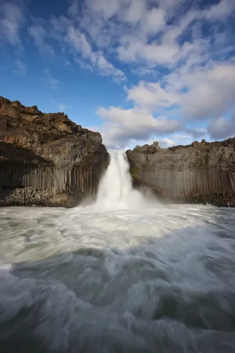 Framed Print : Aldeyjarfoss waterfall on the Skjalfandafljot river, Thingeyjarsyslur, Iceland