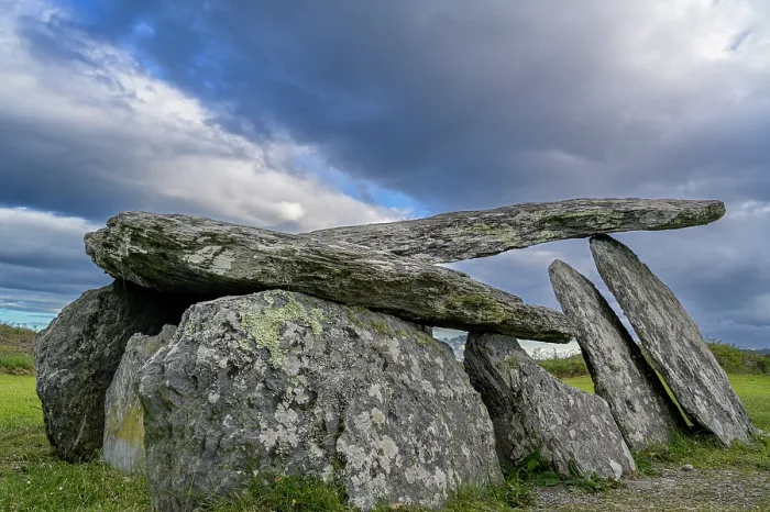Framed Print : Altar Wedge Tomb, a megalithic dolmen from the Stone Age, County Cork, Republic of Ireland. June, 2022 Framed Print : Altar Wedge Tomb, a megalithic dolmen from the Stone Age, County Cork, Republic of Ireland. June, 2022