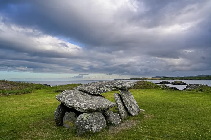 Framed Print : Altar Wedge Tomb, a megalithic dolmen from the Stone Age, County Cork, Republic of Ireland. June, 2022 Framed Print : Altar Wedge Tomb, a megalithic dolmen from the Stone Age, County Cork, Republic of Ireland. June, 2022