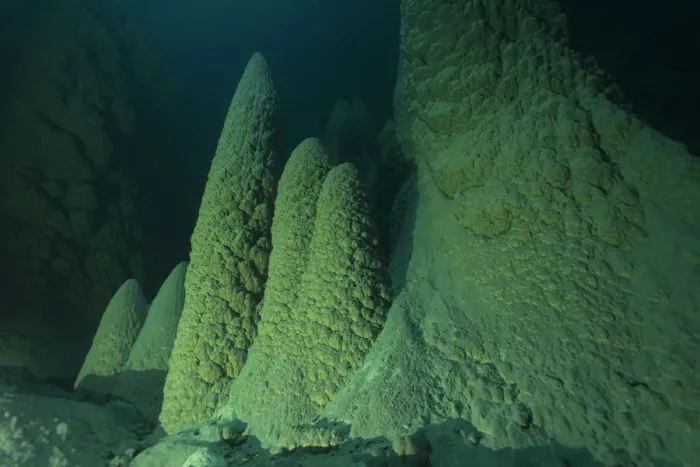 Framed Print : Anhumas Abyss, a 72 meters deep cave with underwater limestone cones up to 20 meters high Framed Print : Anhumas Abyss, a 72 meters deep cave with underwater limestone cones up to 20 meters high