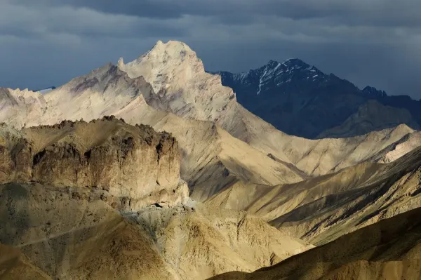 Arid Mountain Peaks, Zanskar Region, Ladakh, India Print. Art
