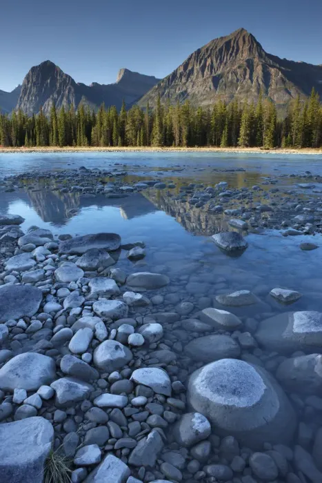 Framed Print : The Athabasca River with Mt Fryatt, Jasper National Park, Alberta, Canada. September 2009 Framed Print : The Athabasca River with Mt Fryatt, Jasper National Park, Alberta, Canada. September 2009