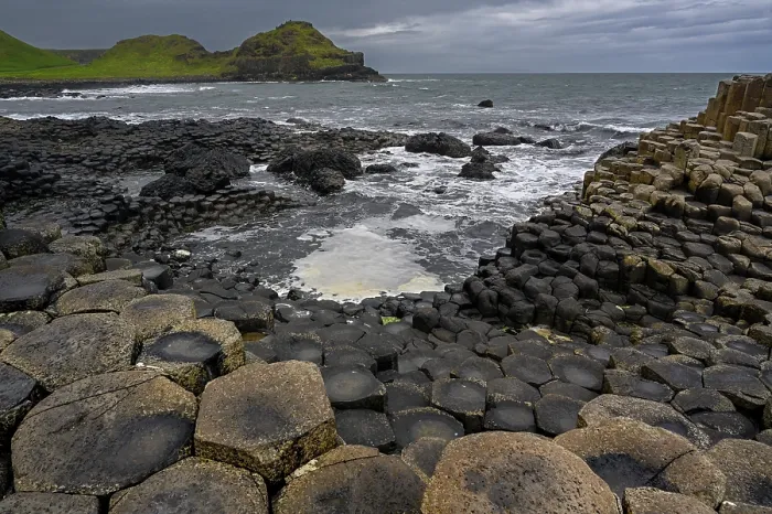 Framed Print : Basalt hexagonal rocks at the Giant's Causeway, UNESCO World Heritage Site, County Antrim, Northern Ireland, UK. June, 2022 Framed Print : Basalt hexagonal rocks at the Giant's Causeway, UNESCO World Heritage Site, County Antrim, Northern Ireland, UK. June, 2022