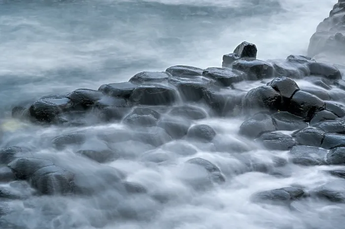 Framed Print : Basalt hexagonal rocks at the Giant's Causeway, UNESCO World Heritage Site, County Antrim, Northern Ireland, UK. June, 2022 Framed Print : Basalt hexagonal rocks at the Giant's Causeway, UNESCO World Heritage Site, County Antrim, Northern Ireland, UK. June, 2022