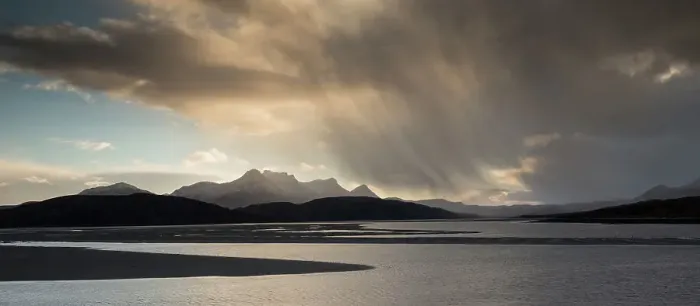 Framed Print : Ben Loyal from Kyle of Tongue in stormy light, Sutherland, Scotland, UK, December 2014 Framed Print : Ben Loyal from Kyle of Tongue in stormy light, Sutherland, Scotland, UK, December 2014