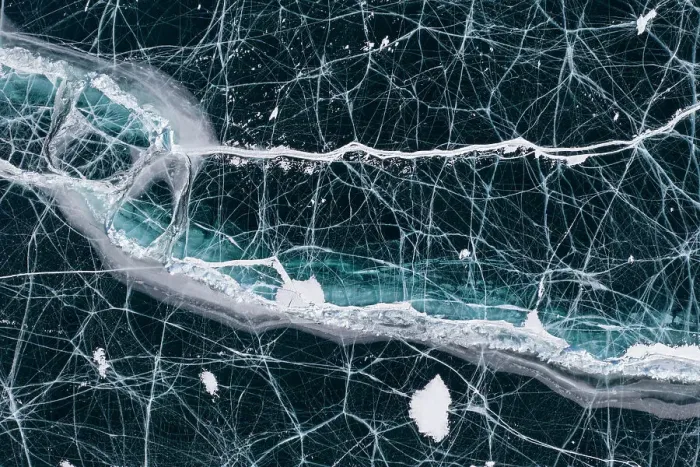 Framed Print : Black ice with cracks on Lake Baikal, aerial shot. Photographed for The Freshwater Project extended. Near Khuzhir, Olchon Island, Irkutsk Oblast and Buryat Republic, Siberia, Russia. February 2019 Framed Print : Black ice with cracks on Lake Baikal, aerial shot. Photographed for The Freshwater Project extended. Near Khuzhir, Olchon Island, Irkutsk Oblast and Buryat Republic, Siberia, Russia. February 2019
