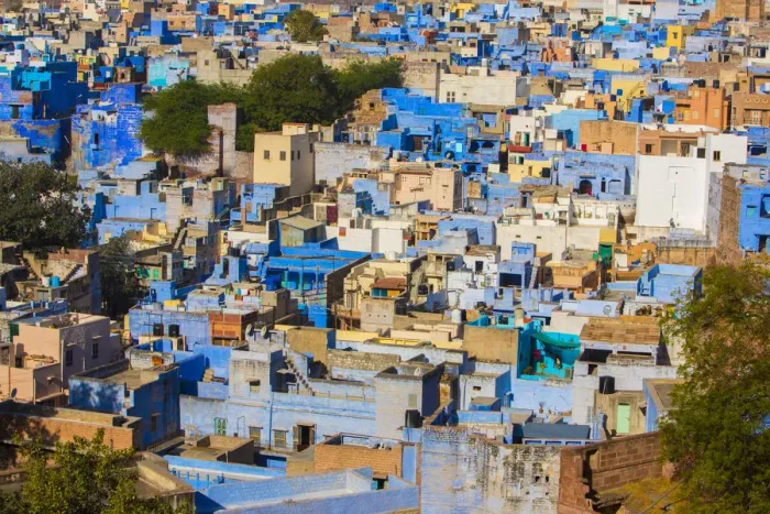 Framed Print : The Blue City, Jodhpur, Rajasthan, India. March 2015 Framed Print : The Blue City, Jodhpur, Rajasthan, India. March 2015