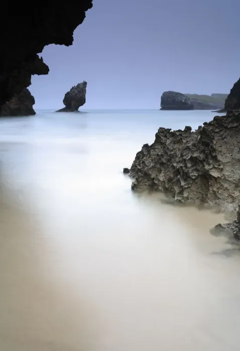 Framed Print : Buelna beach, El Picon, Llanes, Asturias, Spain