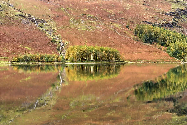 Buttermere reflections, Cumbria, The Lake District, UK. November 2016