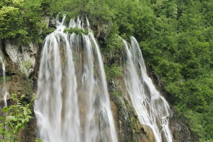 Framed Print : A cascade of waterfalls in woodlands. Plitvice National Park, Croatia, May 2010 Framed Print : A cascade of waterfalls in woodlands. Plitvice National Park, Croatia, May 2010