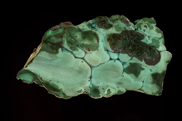 Framed Print : Chrysocolla, a hydrous copper phyllosilicate mineral, and malachite, copper carbonate hydroxide mineral, with the formula Cu₂CO₃₂, both ore minerals of copper, Kataga province Framed Print : Chrysocolla, a hydrous copper phyllosilicate mineral, and malachite, copper carbonate hydroxide mineral, with the formula Cu₂CO₃₂, both ore minerals of copper, Kataga province