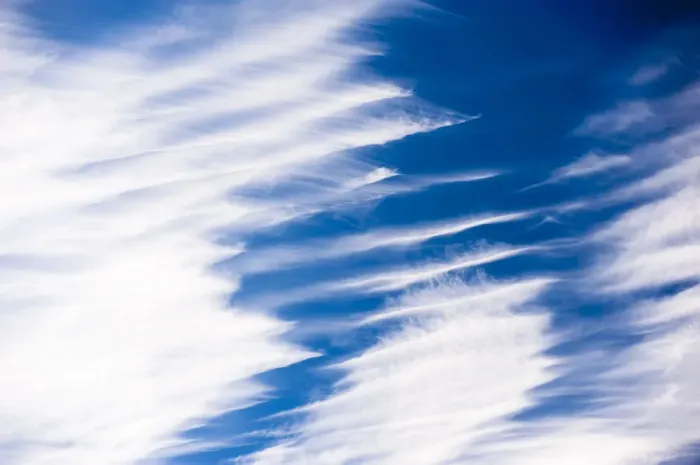 Framed Print : Cirrus clouds displaying wind shear, Brechin, Scotland, UK, September Framed Print : Cirrus clouds displaying wind shear, Brechin, Scotland, UK, September