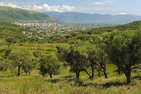 City of Vlora in the distance, Albania, June 2009