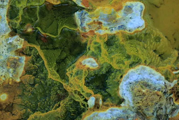 Framed Print : Close-up of mineral deposits near the Rio Tinto, Huelva, Andalusia, Spain, September 2016 Framed Print : Close-up of mineral deposits near the Rio Tinto, Huelva, Andalusia, Spain, September 2016