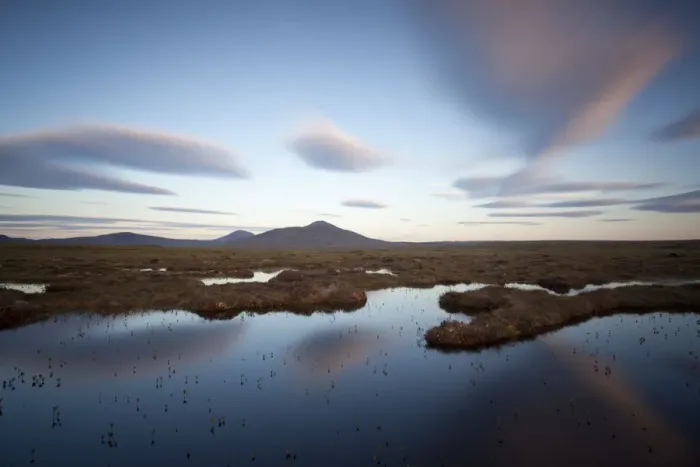 Framed Print : Cloud patterns over peatbog landscape, Flow Country, Forsinard, Caithness, Highland Framed Print : Cloud patterns over peatbog landscape, Flow Country, Forsinard, Caithness, Highland