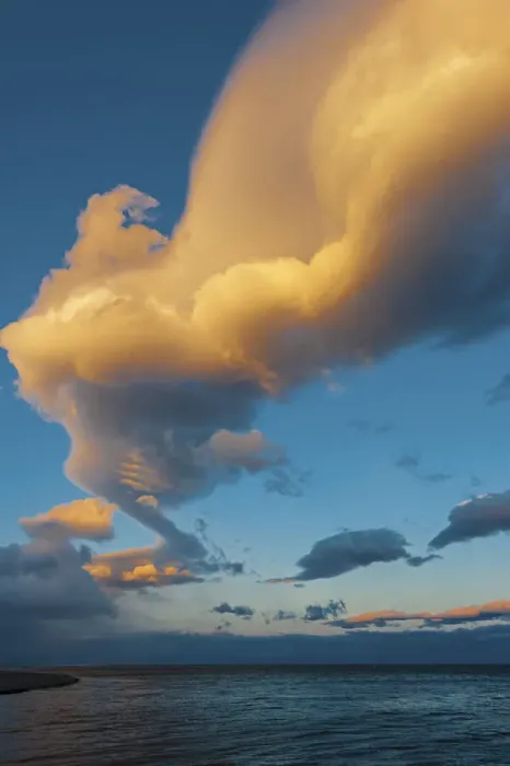 Framed Print : Clouds over Lake Baikal, Siberia, Russia, October 2010