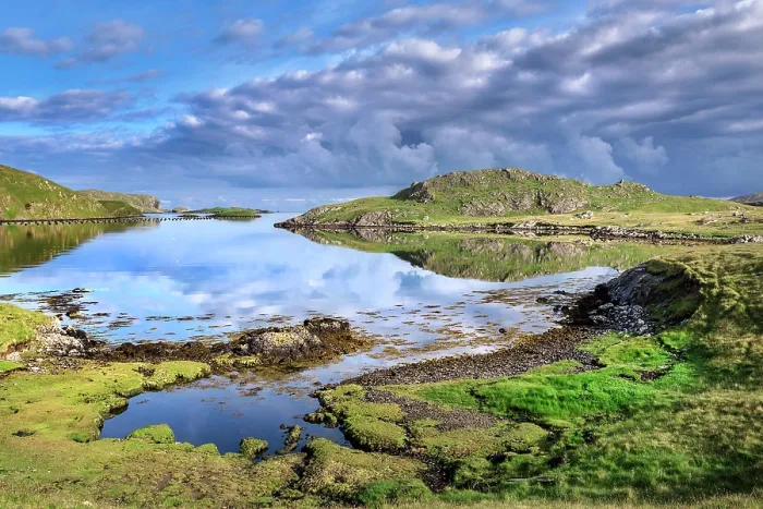 Framed Print : Clouds reflecting in wetland pool, Muckle Head, north Voe of Clousta, west Mainland, Shetland Islands, Scotland, UK. July, 2017 Framed Print : Clouds reflecting in wetland pool, Muckle Head, north Voe of Clousta, west Mainland, Shetland Islands, Scotland, UK. July, 2017