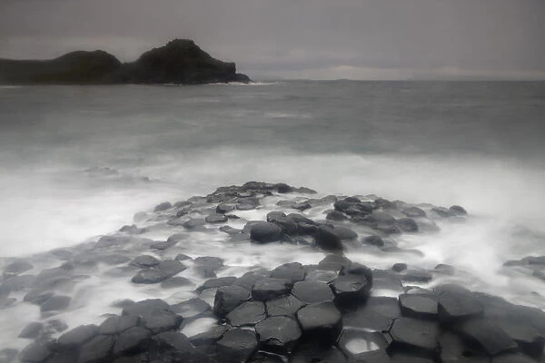 Coastal basalt landscape, Giants Causeway, Unesco Heritage Site, Northern Ireland