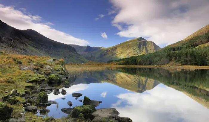 Framed Print : Cummeenduff Lake and Broaghnabinnia mountain, Black Valley, Killarney, County Kerry Framed Print : Cummeenduff Lake and Broaghnabinnia mountain, Black Valley, Killarney, County Kerry