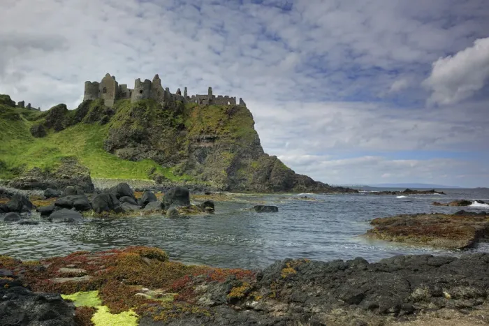 Framed Print : Dunluce Castle, North Antrim coast, County Antrim, Northern Ireland, UK, August 2011