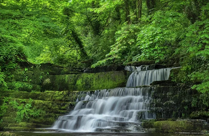 Framed Print : Dunneill River waterfalls, Knockaculleen, County Sligo, Republic of Ireland. May, 2023 Framed Print : Dunneill River waterfalls, Knockaculleen, County Sligo, Republic of Ireland. May, 2023