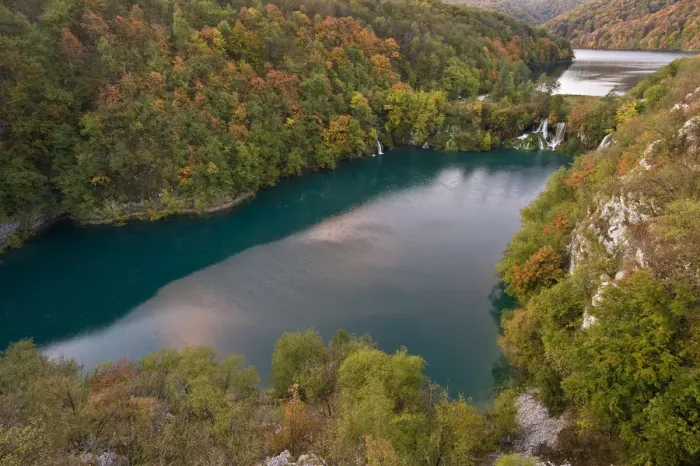 Framed Print : Early morning in the Milanovac lake, Upper Lakes, Plitvice Lakes National Park, Croatia