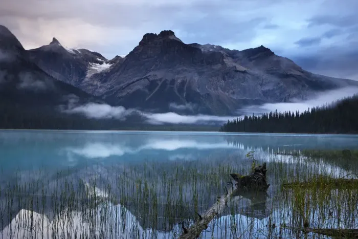 Framed Print : Emerald Lake at dawn with the peaks of the President Range beyond, Yoho National Park Framed Print : Emerald Lake at dawn with the peaks of the President Range beyond, Yoho National Park